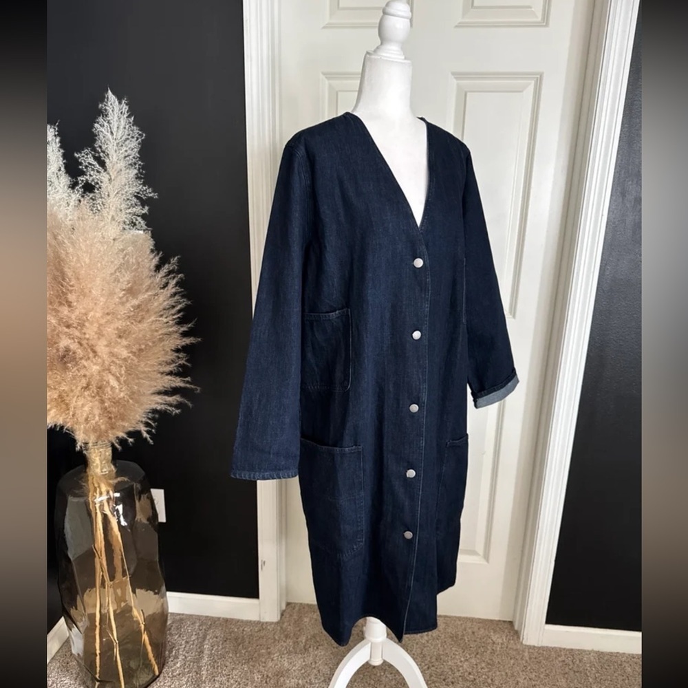 Love In Long Denim Duster Jacket
size Large - Picture 4 of 12